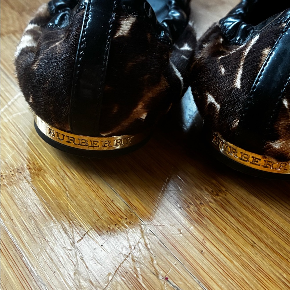 Burberry Prorsum Pony hair ballet flats